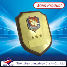 3D Star Enamel Logo Laser Name Award Wood Plaque Trophy